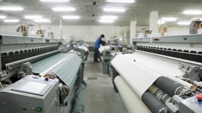 Elektronische Katoenen Stoffenlucht Jet Looms Mechanical Weaving Technology 1000 t/min